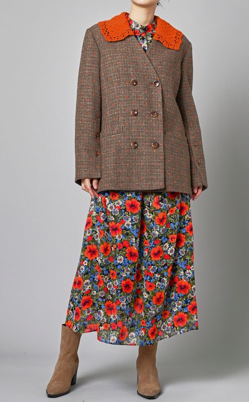 フラワープリントワンピース