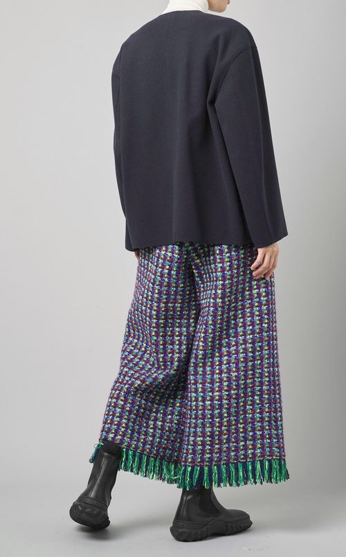 ニットジャージーブルゾン