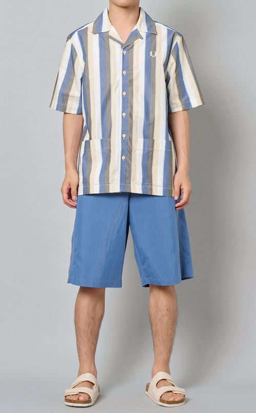 トップステッチバミューダパンツ