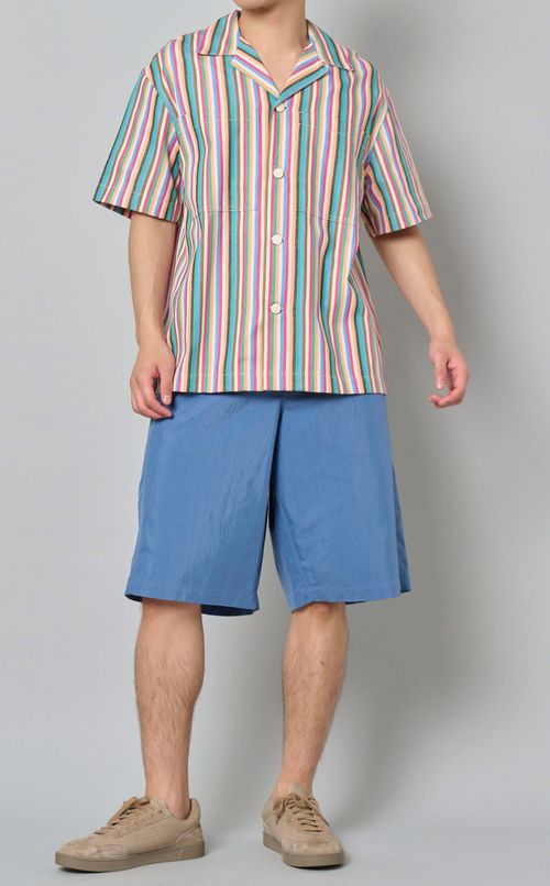 トップステッチバミューダパンツ