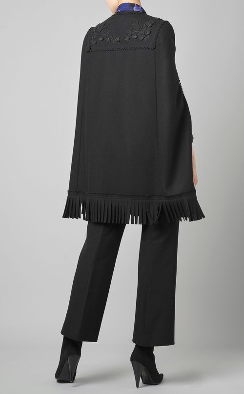 フリンジケープコート