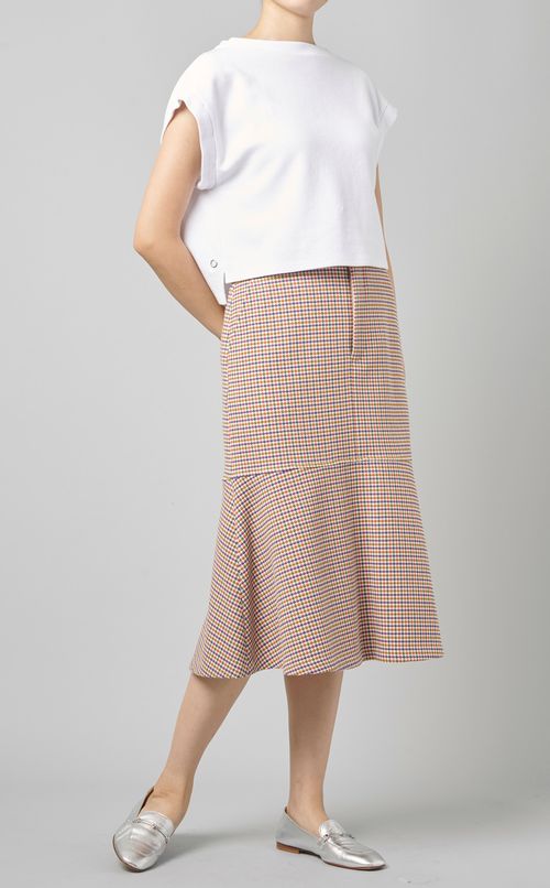 ウール混フィッシュテールスカート