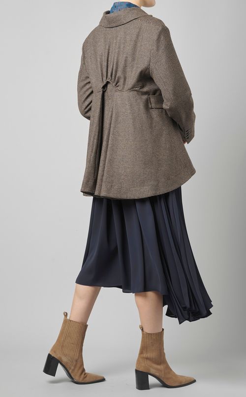 ベルト付ロングジャケット