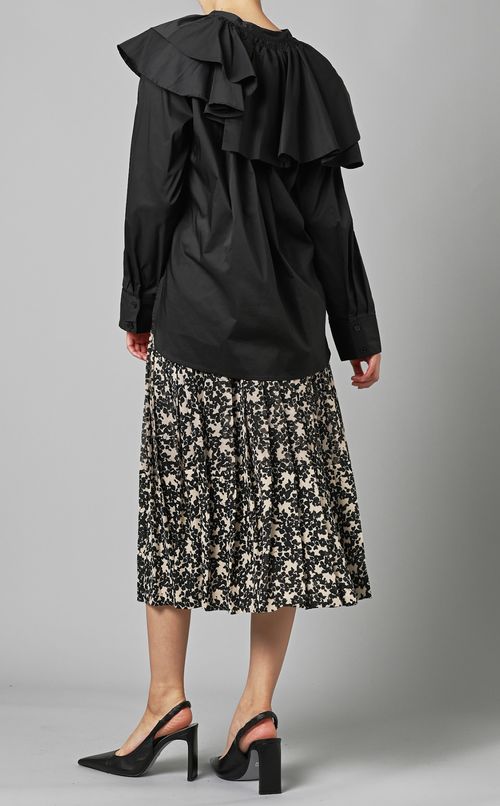 プリントフレアロングスカート