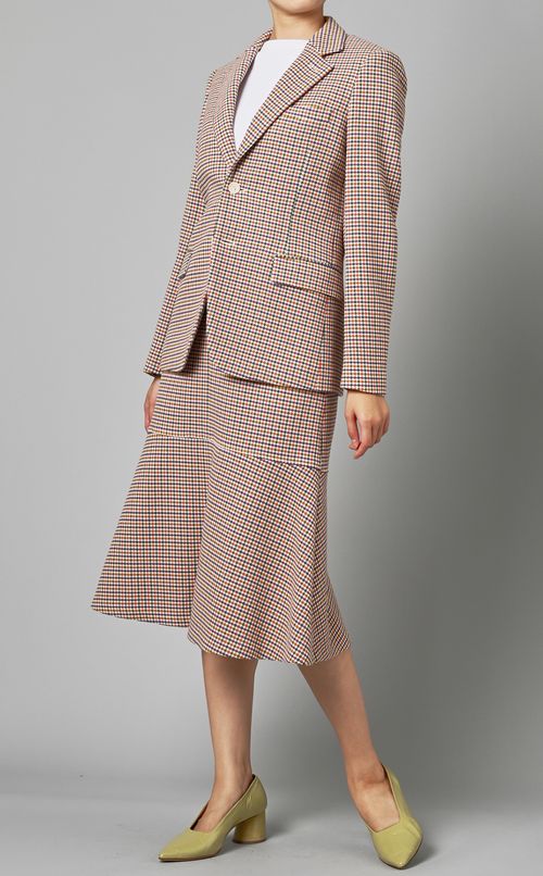 ウール混フィッシュテールスカート