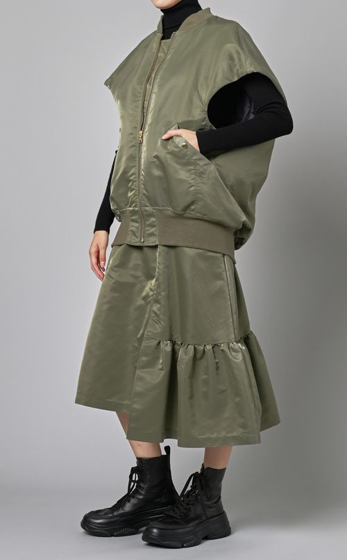 コクーンシルエットMA-1ベスト