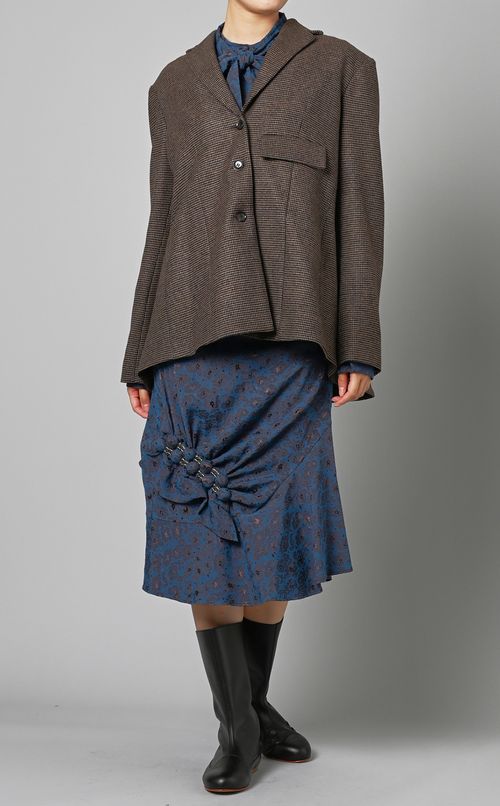 ベルト付ロングジャケット