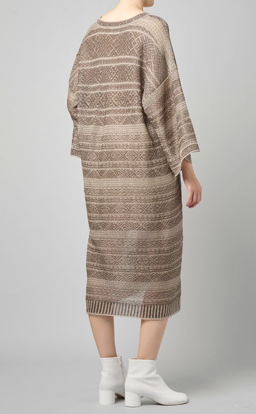 ジャガードニットワンピース
