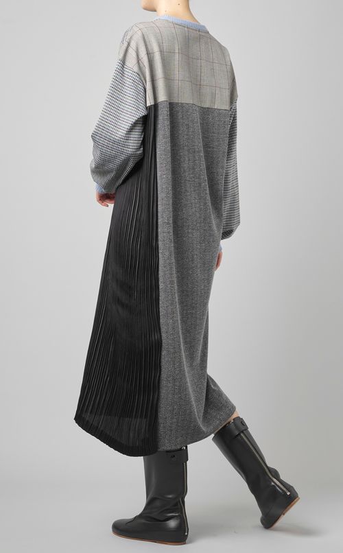 パッチワークジャージーワンピース