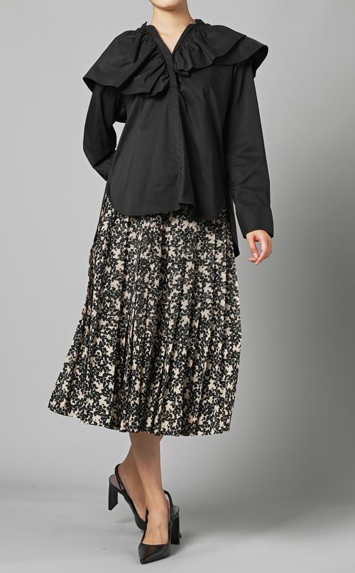 2wayフリルカラーブラウス