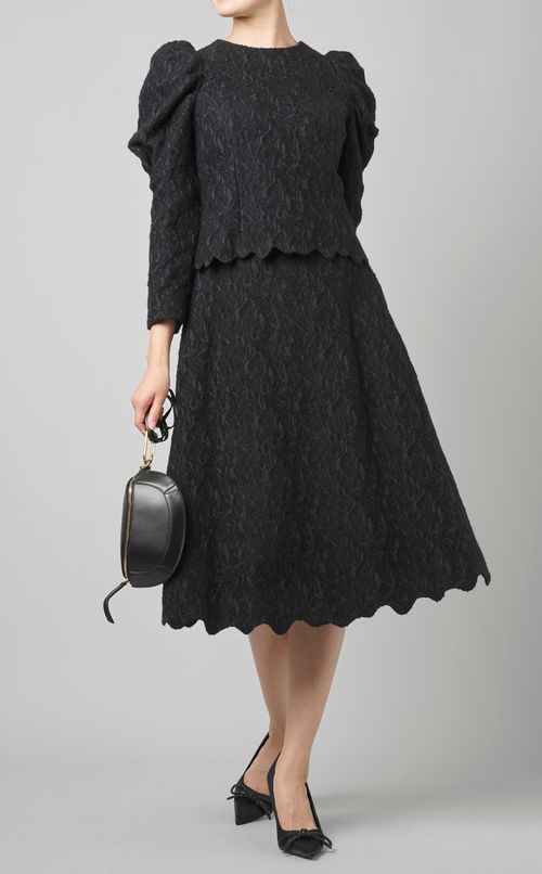 ウールジャガードスカート