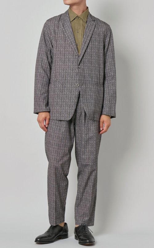 ジオメトリックプリントジャケット