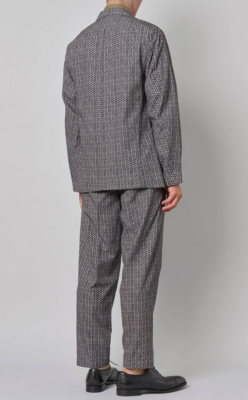 ジオメトリックプリントジャケット