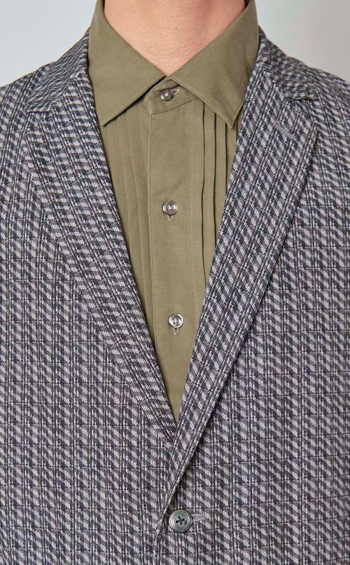 ジオメトリックプリントジャケット