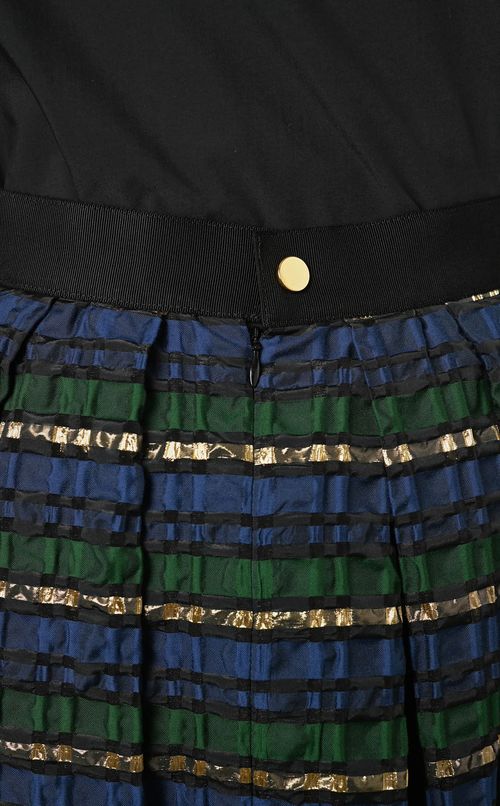 シアーチェックタックスカート