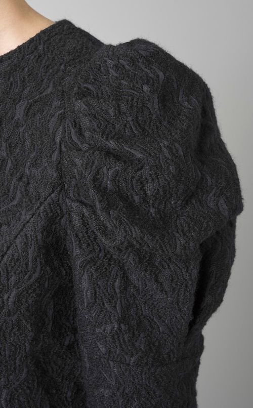 ウールジャガードブラウス