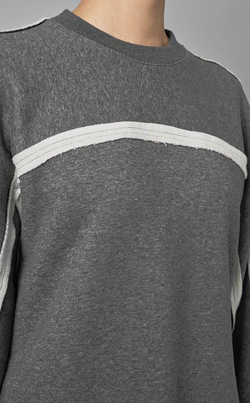 スリット入りラインスウェット