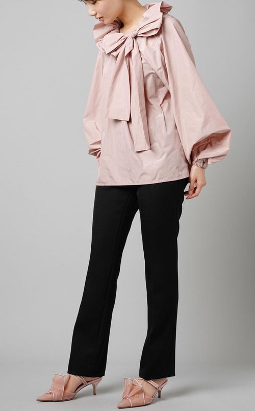 タフタリボンブラウス