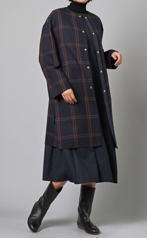 ノースリーブフレアワンピース