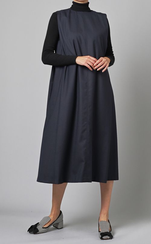 ノースリーブフレアワンピース