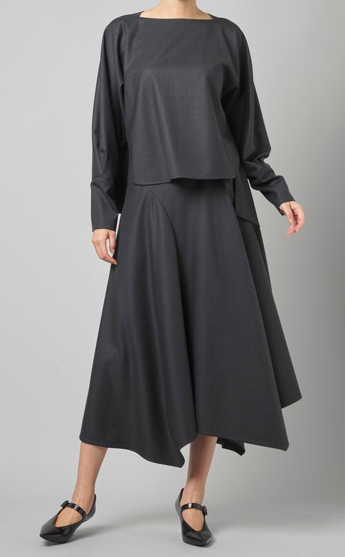 ストレッチウールプルオーバー