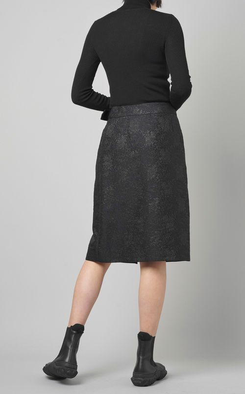 フラワージャカードラップスカート