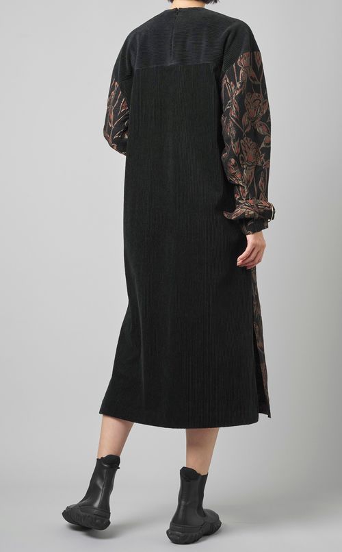 ジャガード切替ワンピース