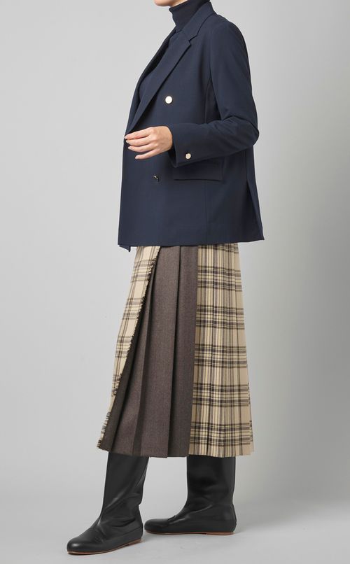 チェックキルトスカート