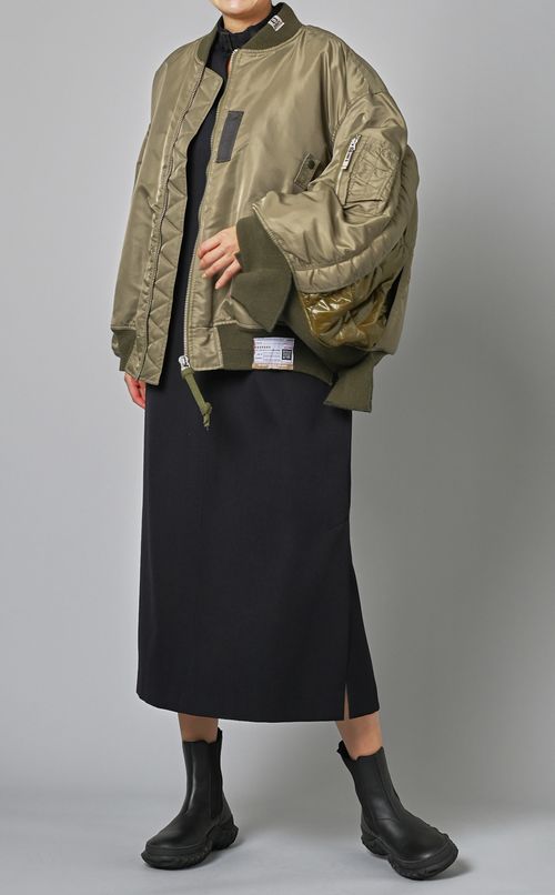 ネックベルトサテンワンピース