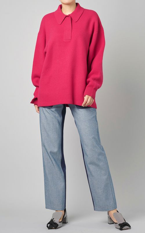 ウールポロニットプルオーバー