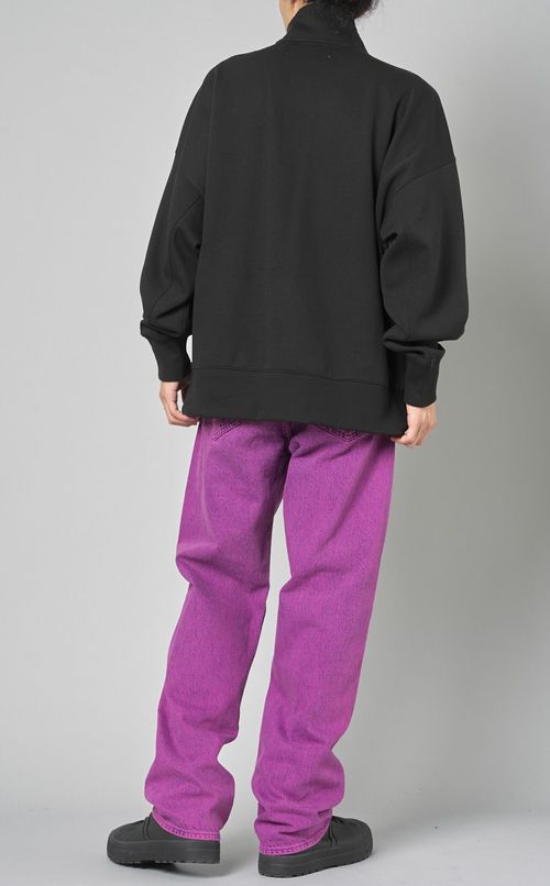 エンボスロゴハーフジッププルオーバー