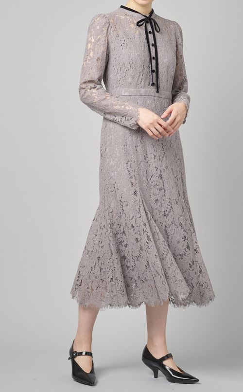 ボウタイレースマーメイドワンピース