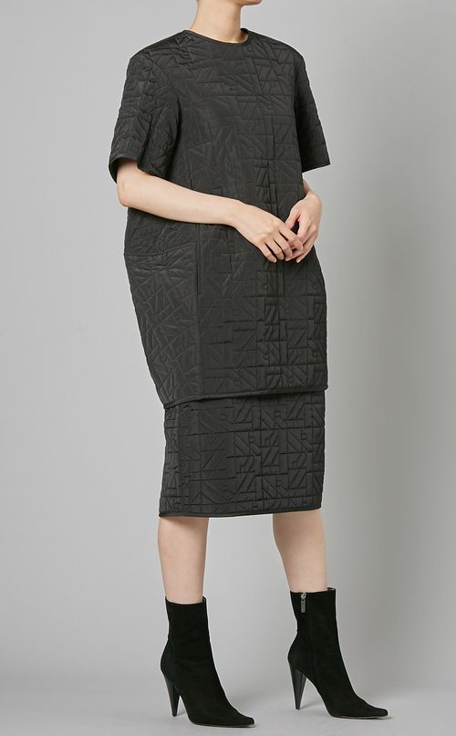 キルティングコクーンプルオーバー