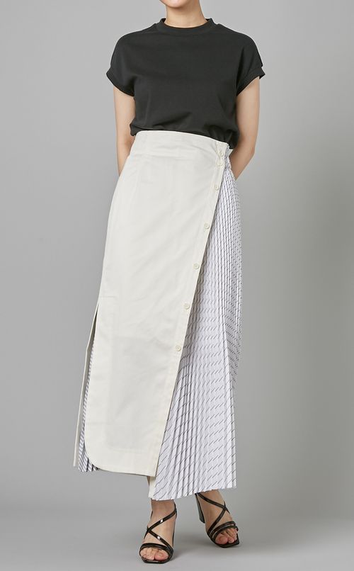 コンビプリーツスカート