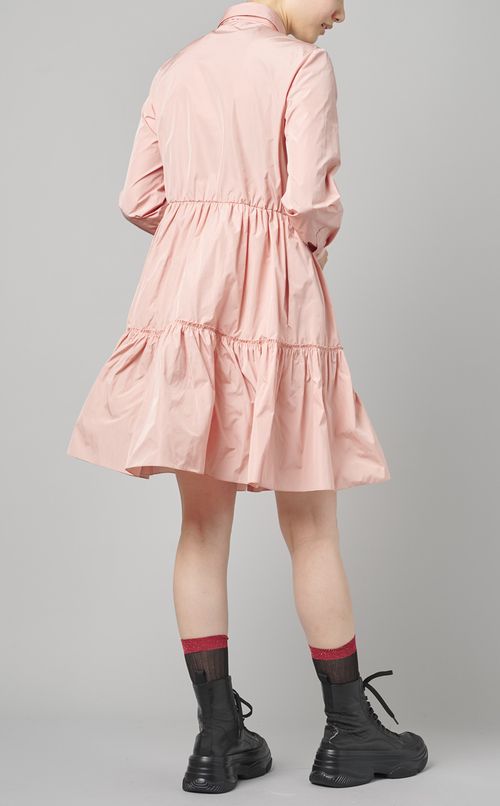 タフタフレアワンピース