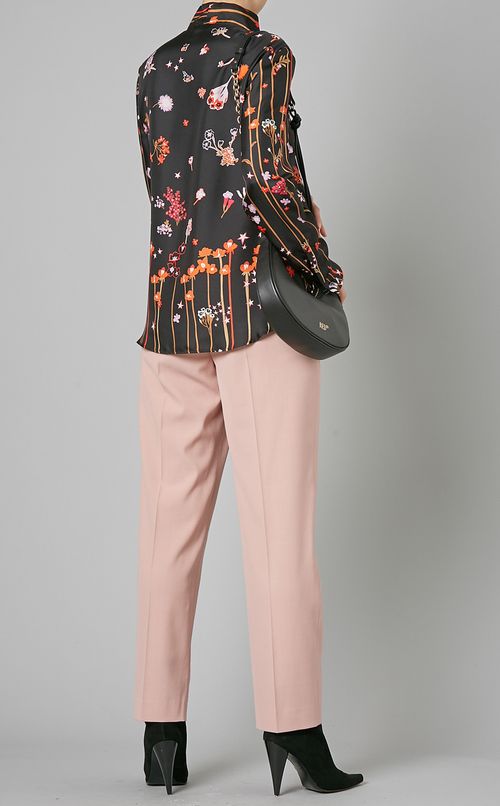 フラワープリントブラウス