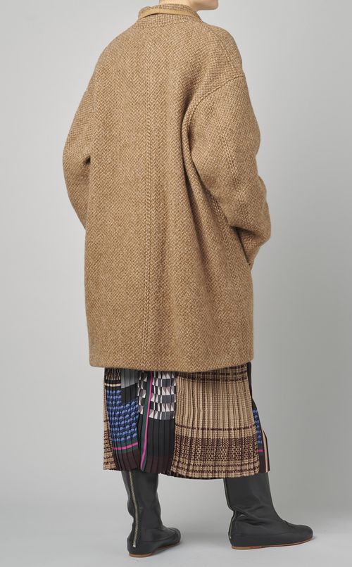 ウールショールカラーコート