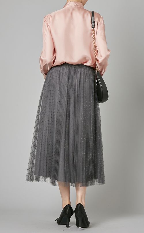 チュールフレアスカート