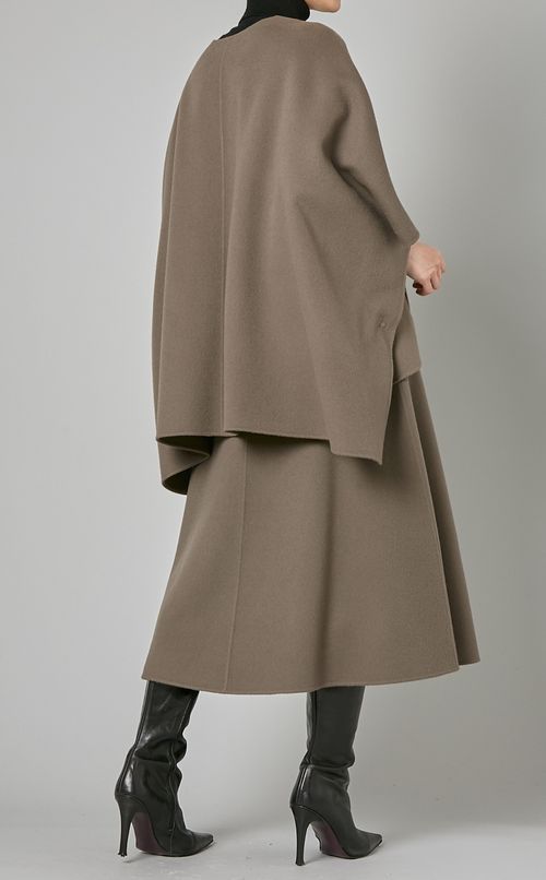 ウールケープコート