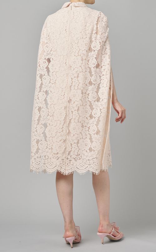 ケープ風レースワンピース