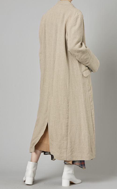 リネンチェスターフィールドコート