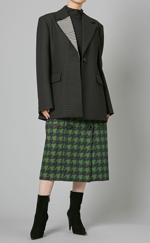 グレンチェックテーラードジャケット