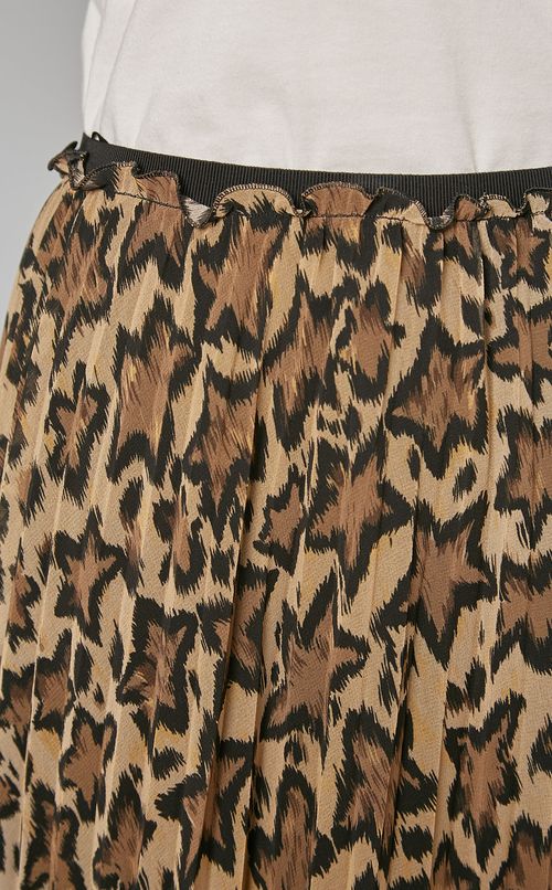 レオパードプリントスカート