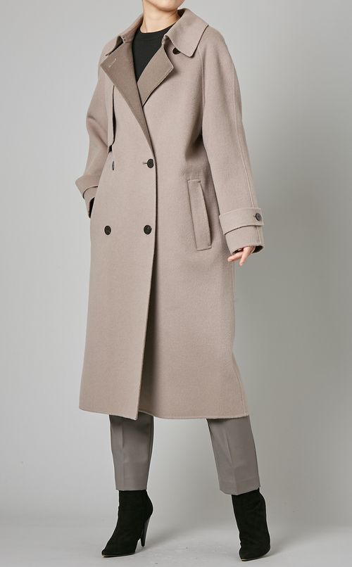 ダブルフェイスロングコート