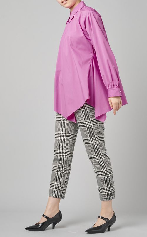 ビッグチェックドロストパンツ