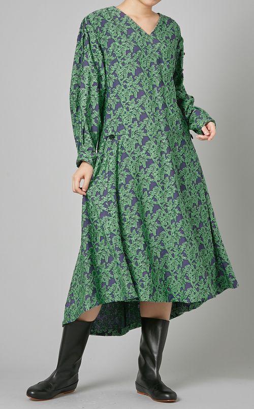 フラワージャガードワンピース