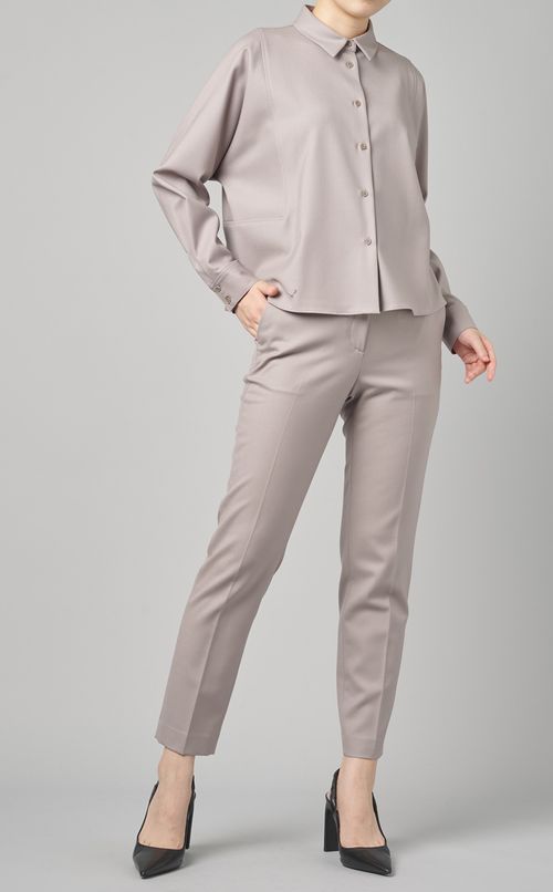 ストレッチウールシャツ