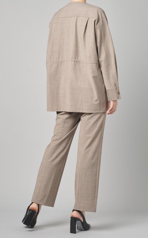 ウールトロベルト付ブルゾン