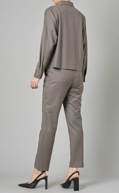 ストレッチウールシャツ