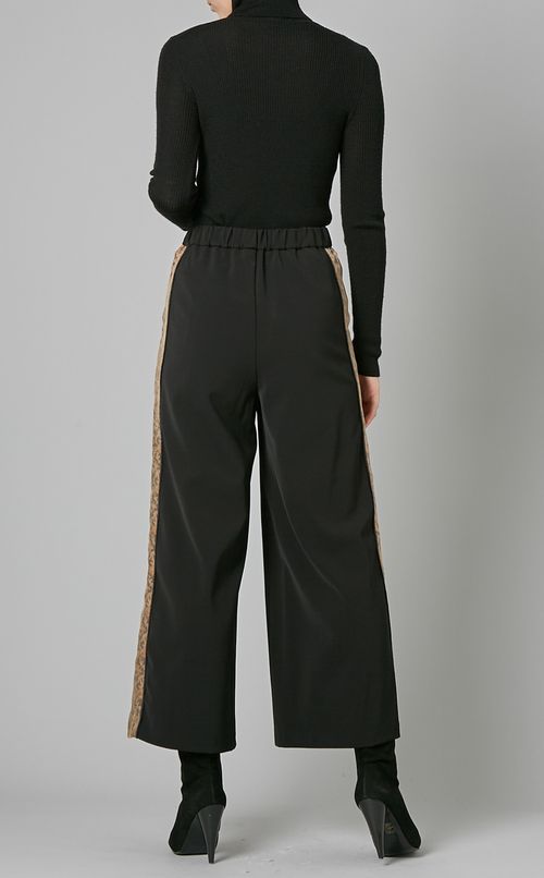 レース側章ワイドパンツ